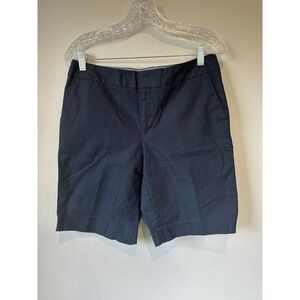 Banana Republic Women's Shorts Hampton Fit‎ Size 6 Navy Blue Bermuda